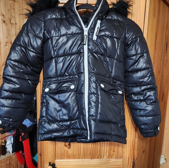 Girls justice puffer coat - Picture 2 of 11